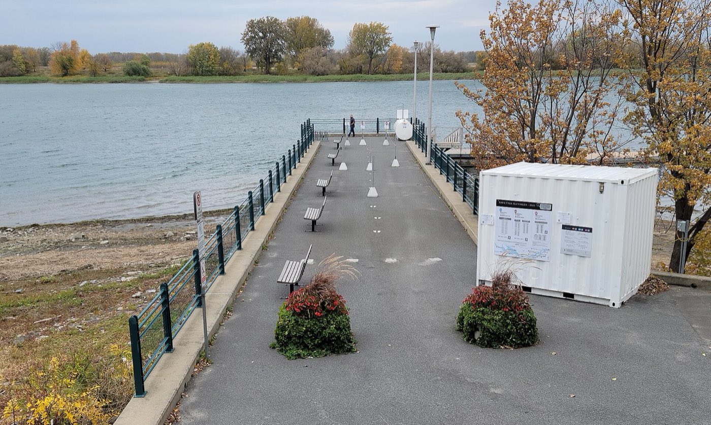 Quai Yvon-Julien on the St. Lawrence in Boucherville