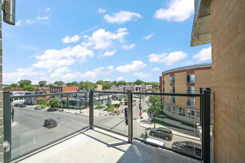 View from a balcony at Tour Laroche, 6311 boul. Gouin Ouest, Montréal