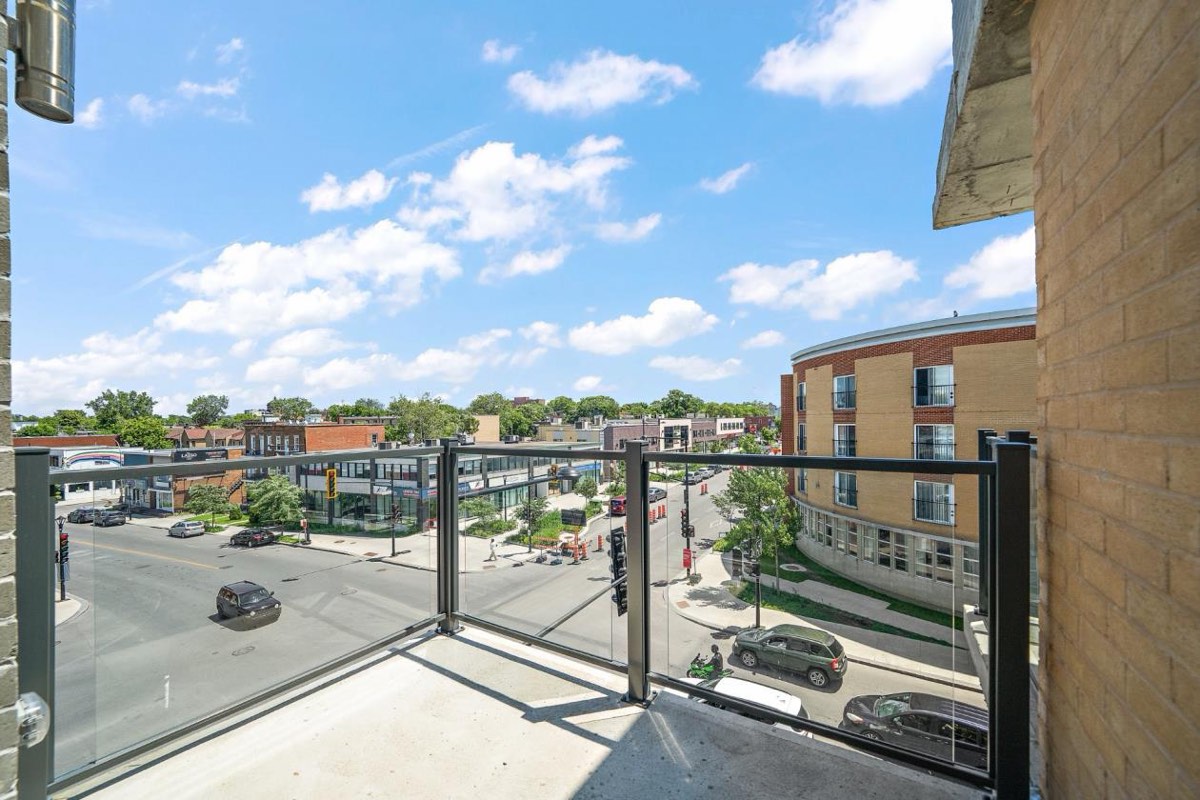 View from a balcony at 6311 boulevard Gouin Ouest, Montréal