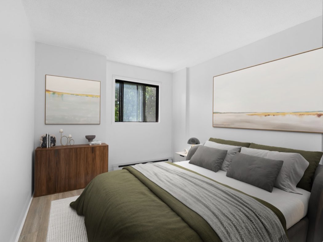 Staged bedroom