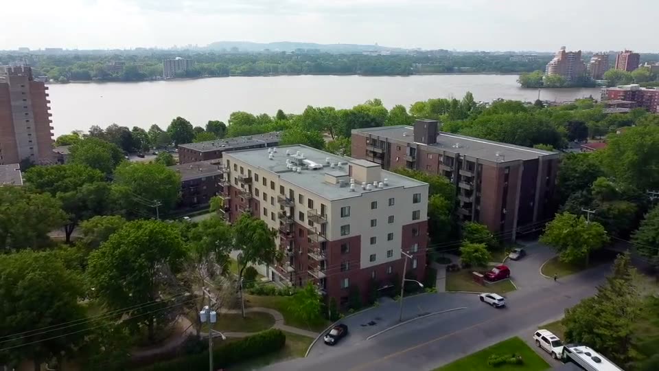 Aerial view of one of our buildings in Laval