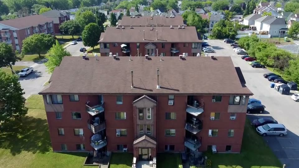 Aerial view of one of our buildings in Candiac