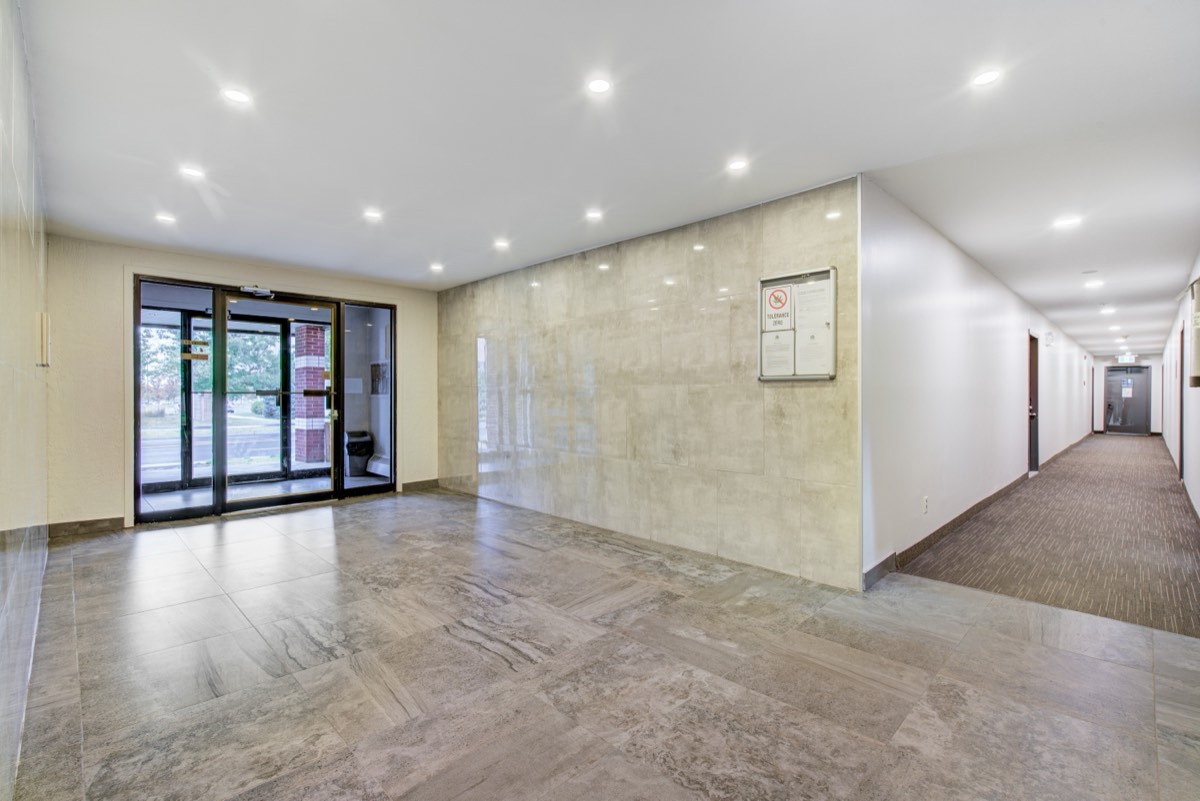 The common entrance and corridor