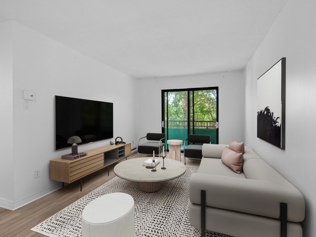 A furnished apartment interior at 1700 boulevard Lévesque Est, Laval